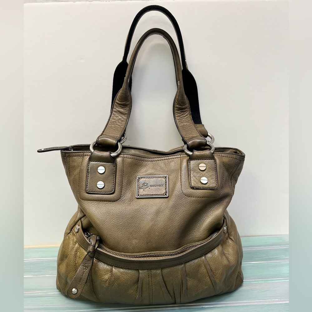 B. Makowsky Olive Shoulder Bag